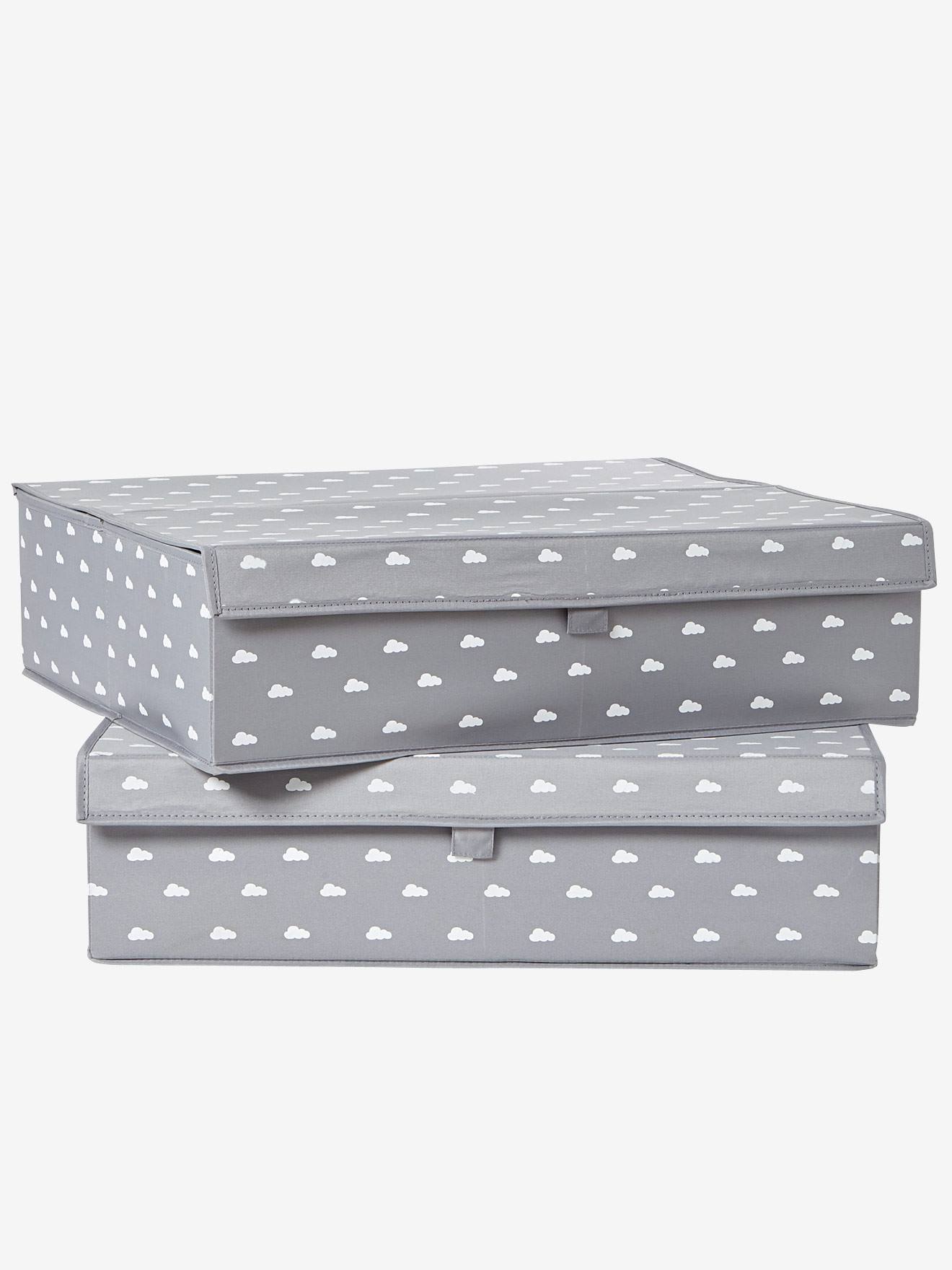 Under Bed Storage Box grey, Bedroom Furniture & Storage Vertbaudet