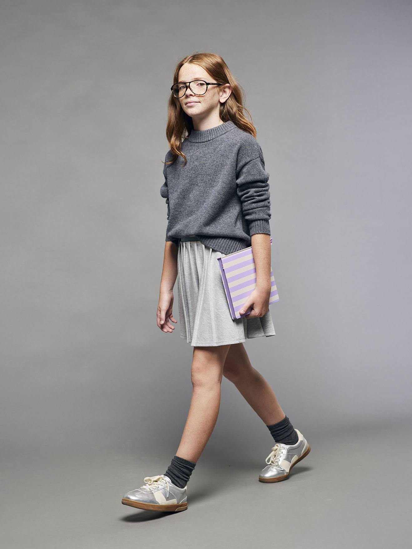 Fleece Pleated Skirt for Girls