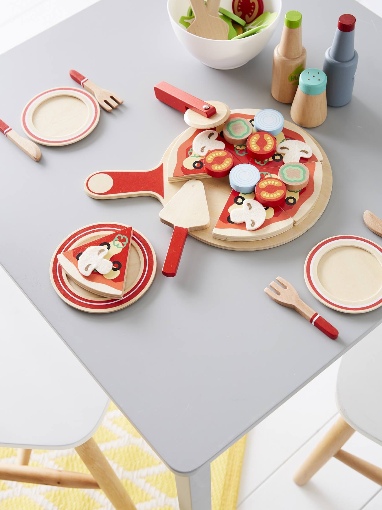 Wooden Pizza Set no color