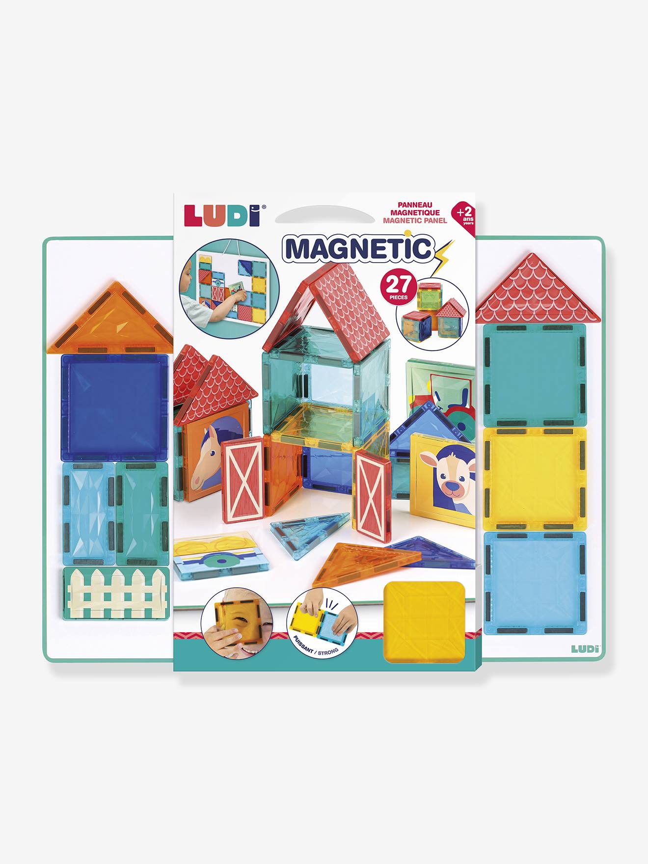 LUDI first magnetic constructions multicoloured