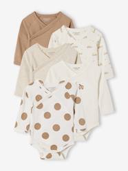 Pack of 5 Bodysuits with Cutaway Shoulders for Newborns