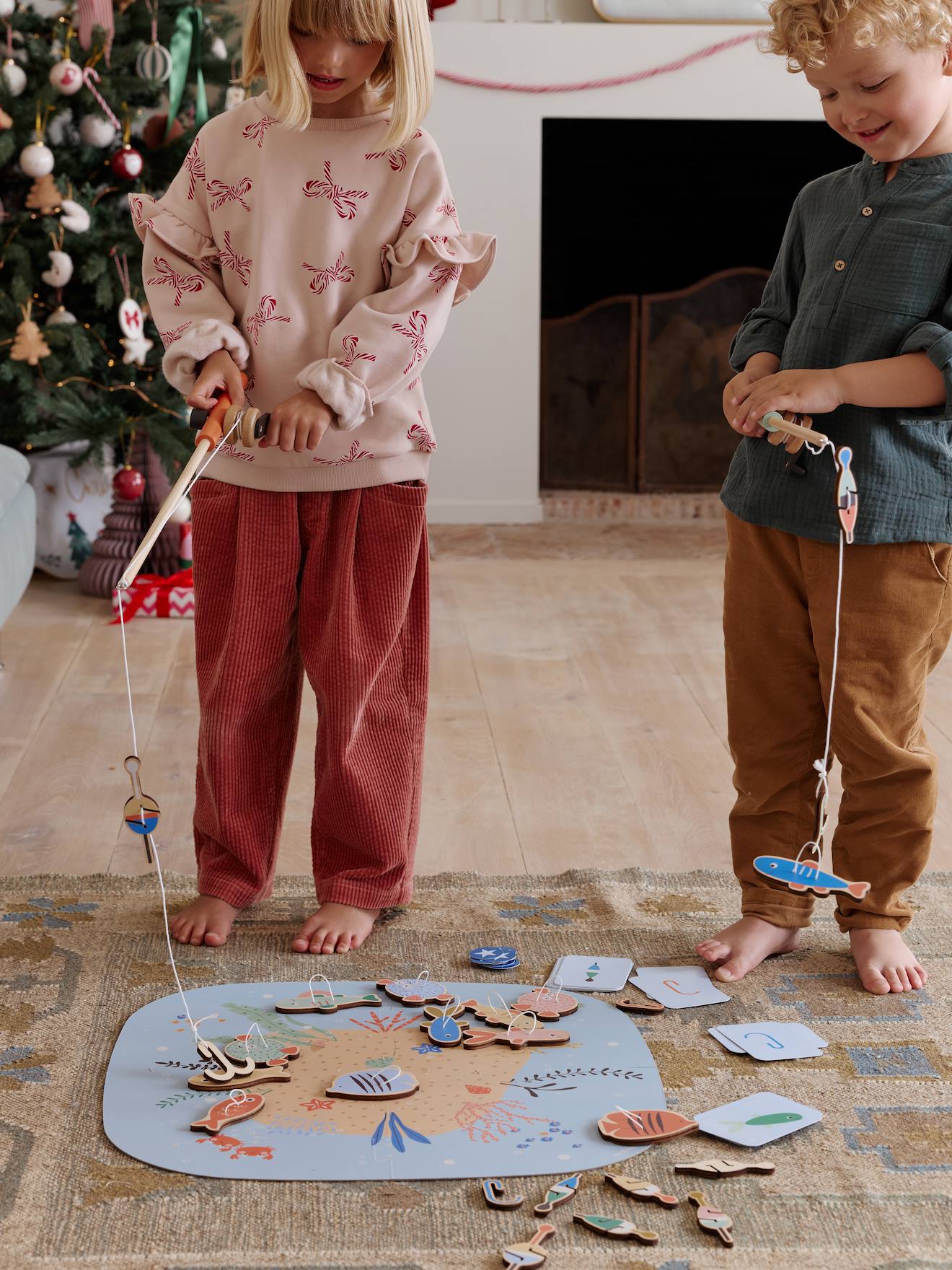 FSC® wooden fishing game
