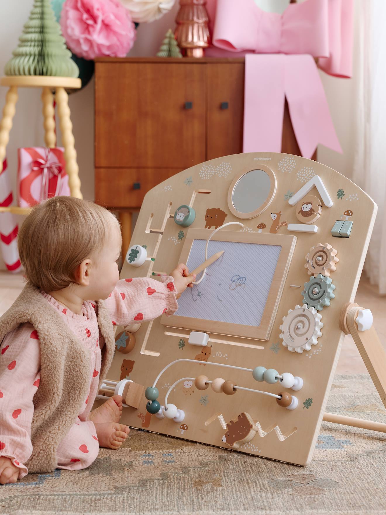Activity board with FOREST magic blackboard in FSC® wood wood