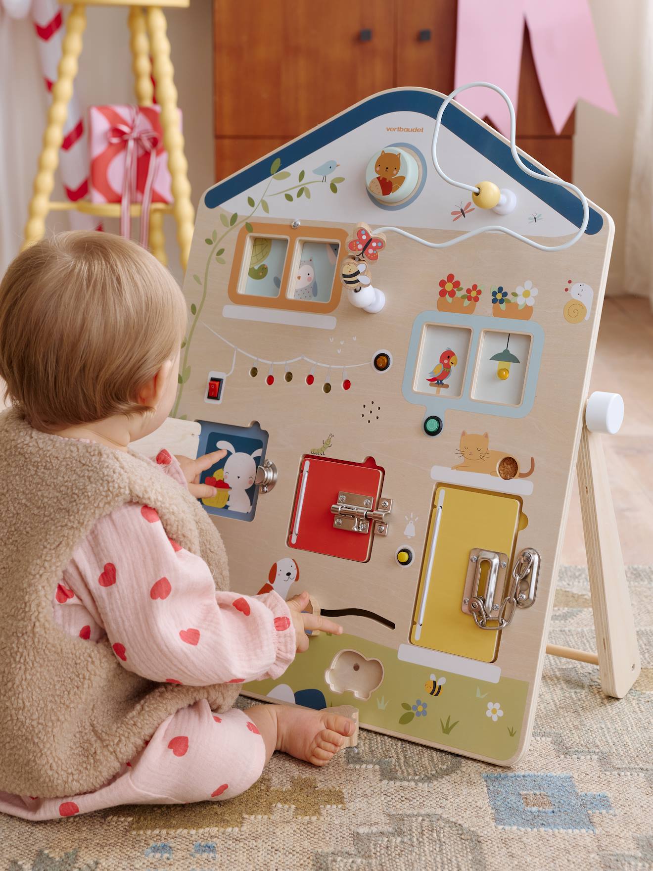 Sound & Light Activity Board in FSC® Wood wood