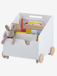 Bedroom Furniture & Storage-Storage-Storage Chests-Bookcase on Wheels, LIGNE SCHOOL