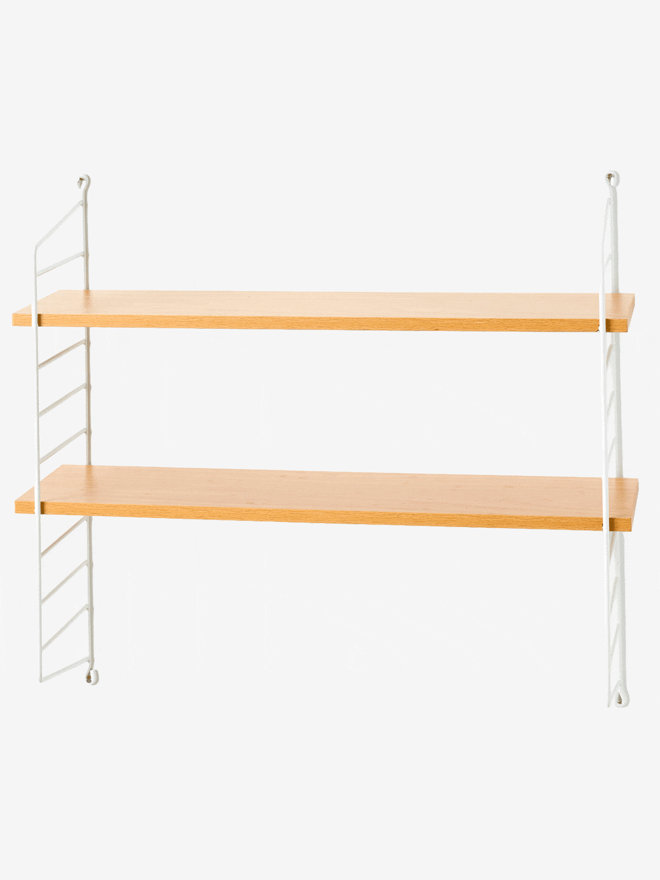 Wired metal wall shelf