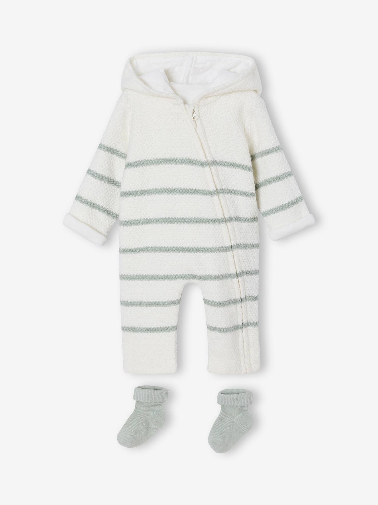 Knitted Jumpsuit + Socks Set