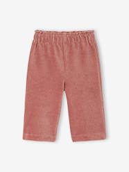 Girls-Baby wide-leg velvet trousers