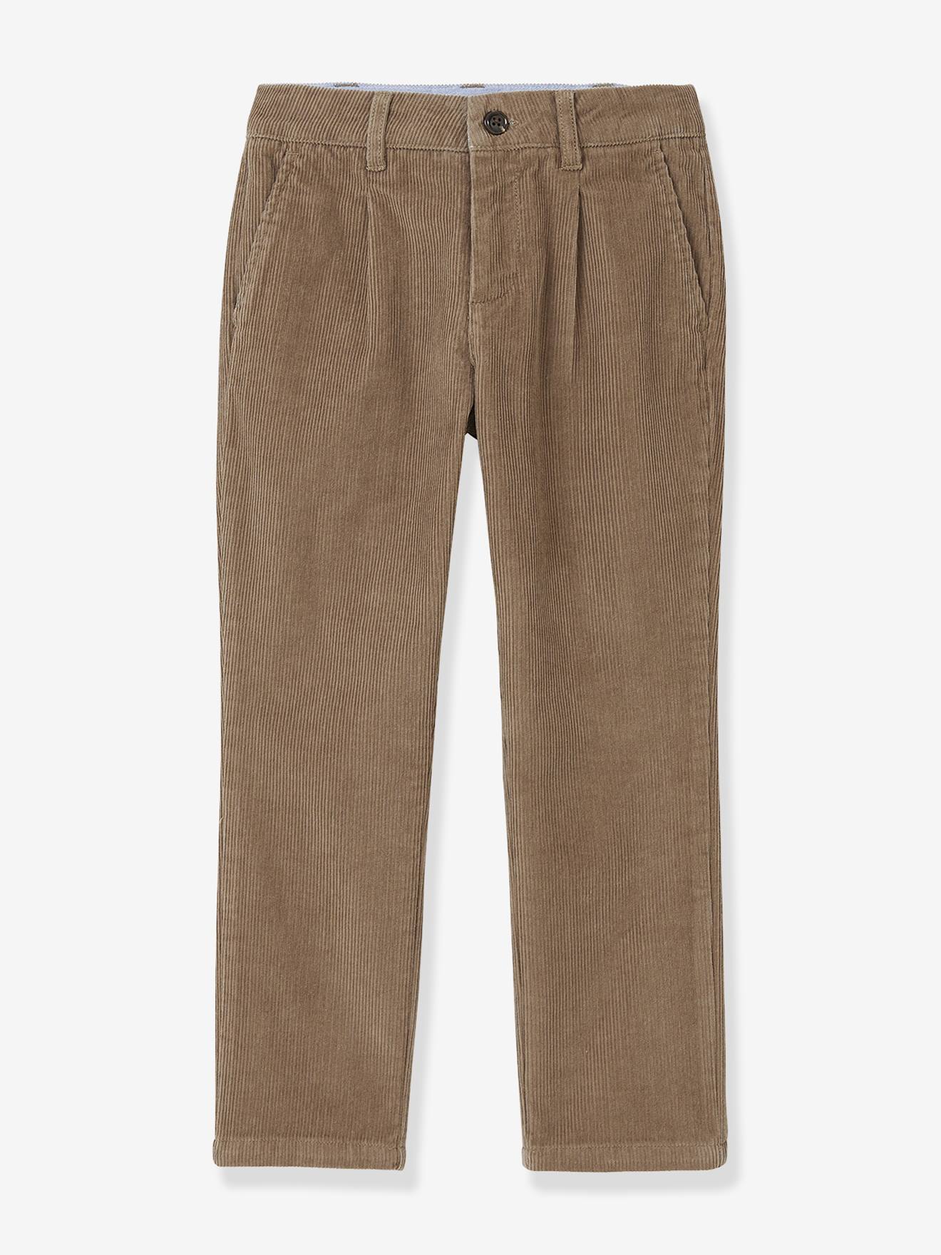 Boys' velvet chino trousers CYRILLUS