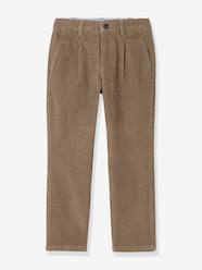 Boys' velvet chino trousers CYRILLUS