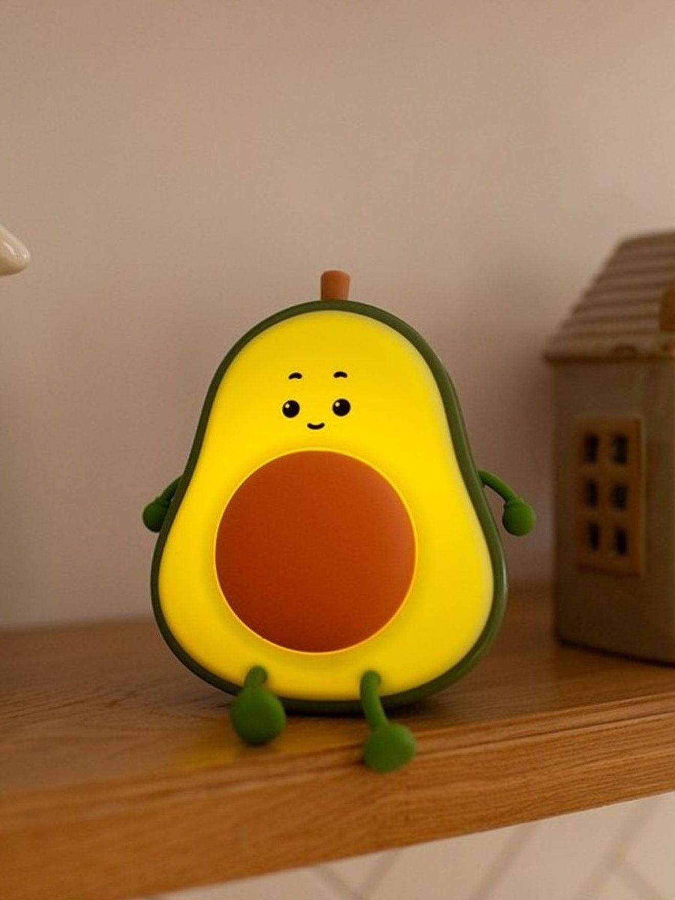 Rechargeable avocado night light