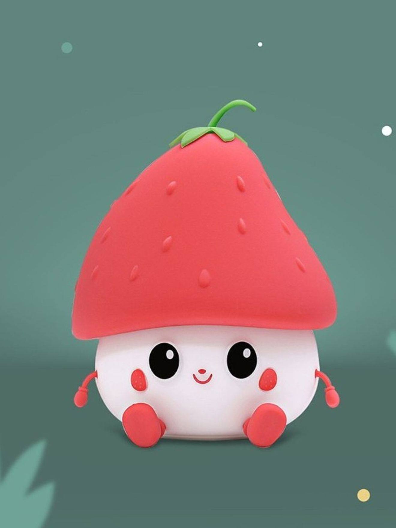 Rechargeable strawberry night light