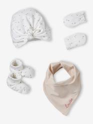 Beanie, Mittens, Scarf & Booties Set for Babies