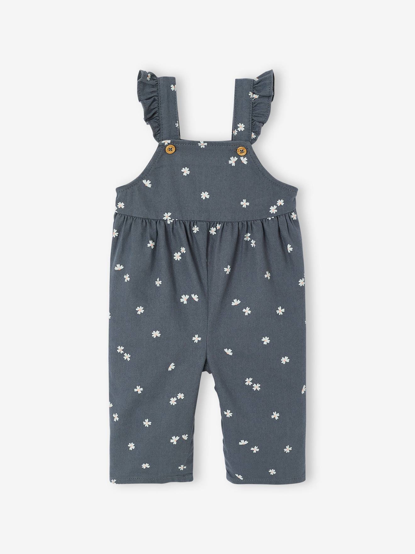 Printed Twill Dungarees