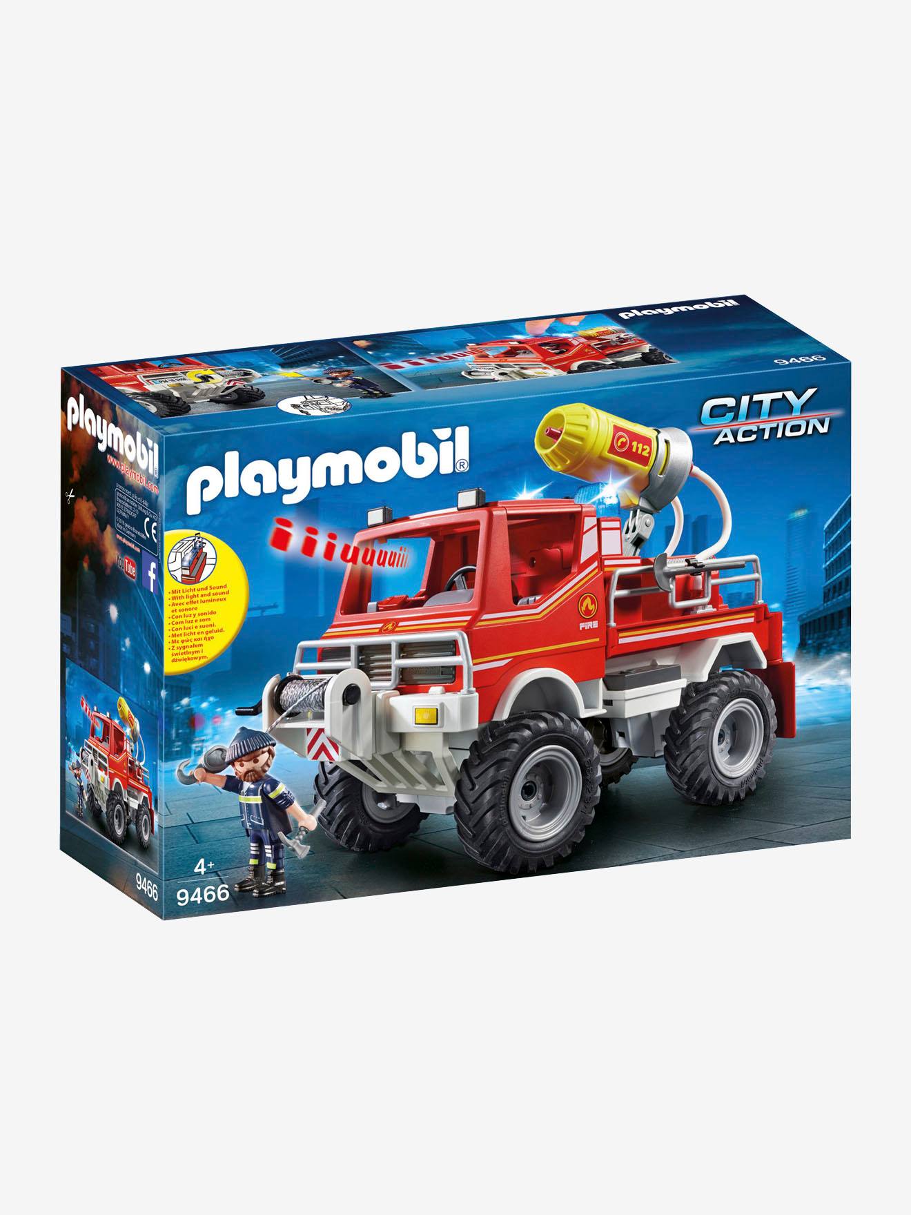 playmobil fire trailer