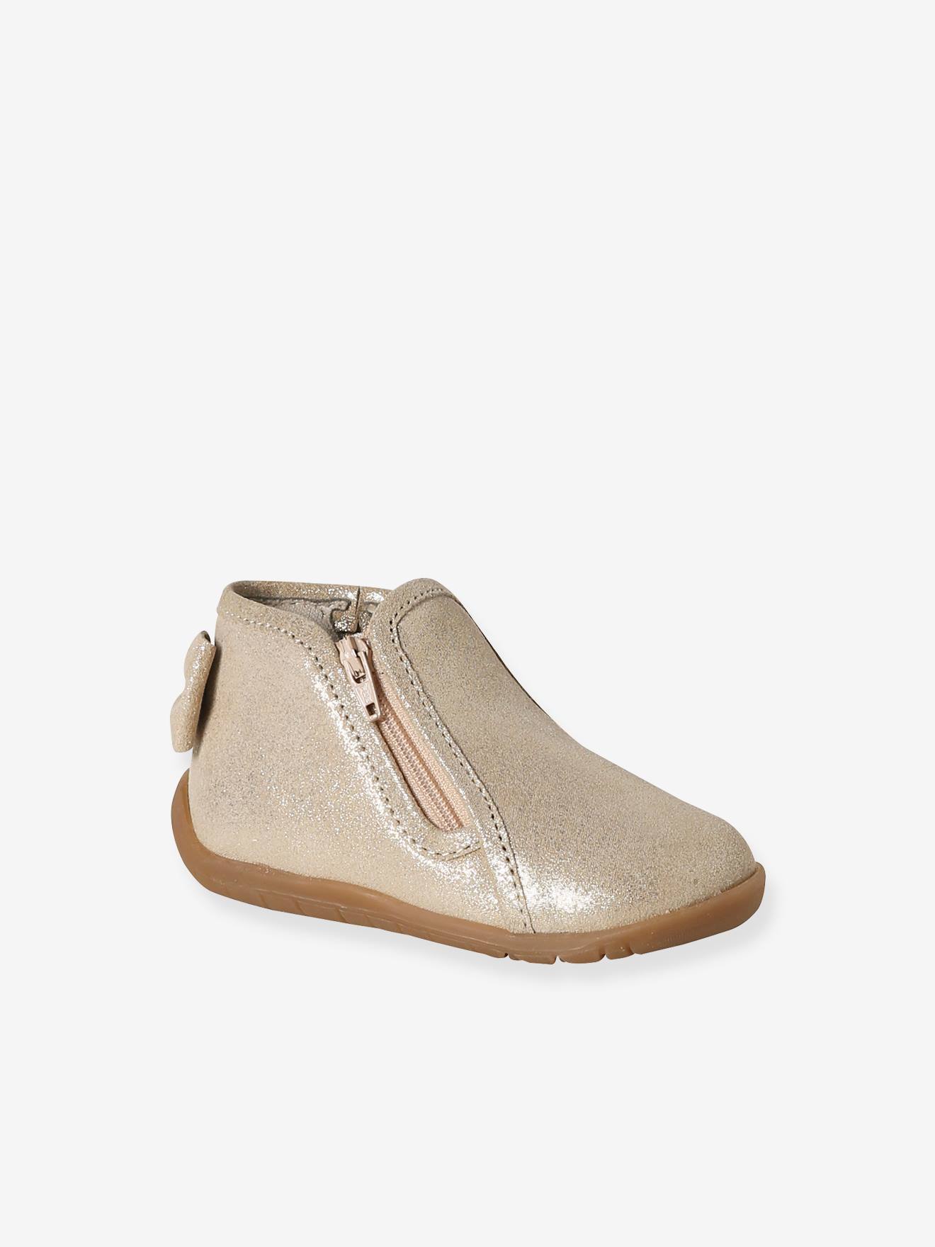 Zipped Soft Leather Ankle Boots