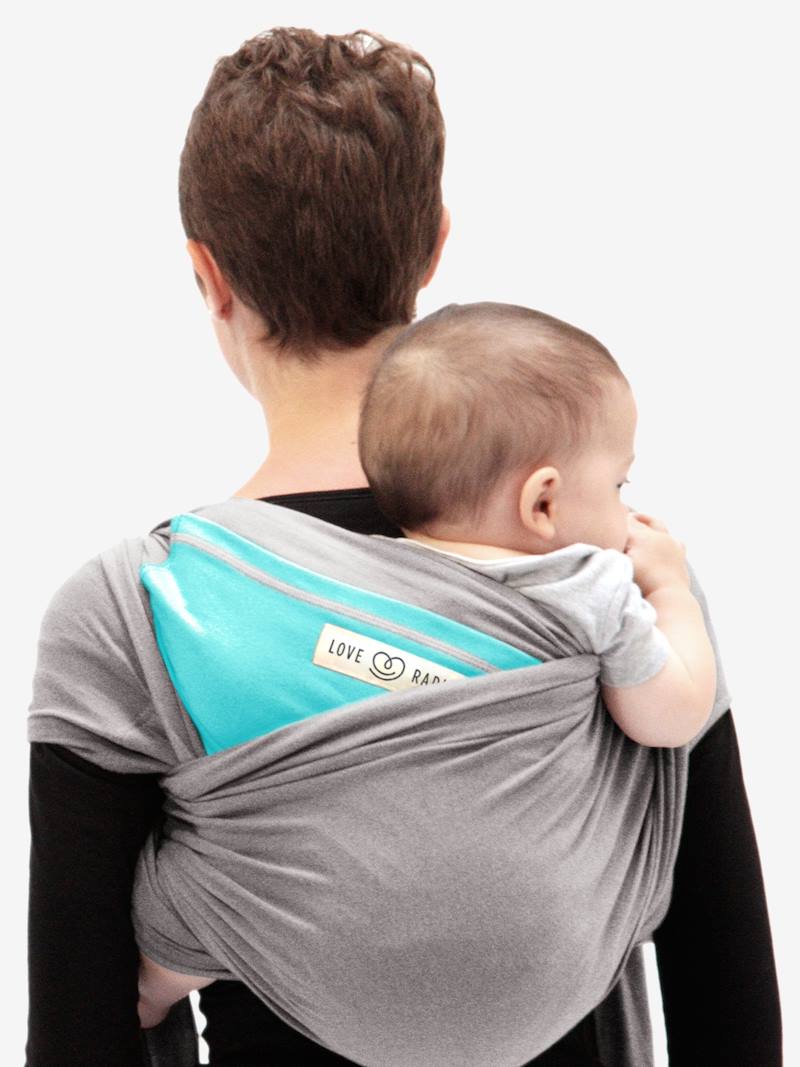 L'Originale Baby Wrap Carrier, JE PORTE MON BEBE light grey, Nursery