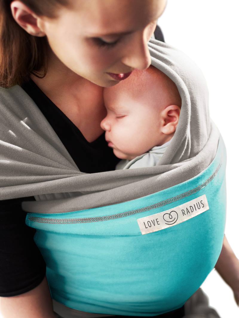 L'Originale Baby Wrap Carrier, JE PORTE MON BEBE light grey, Nursery