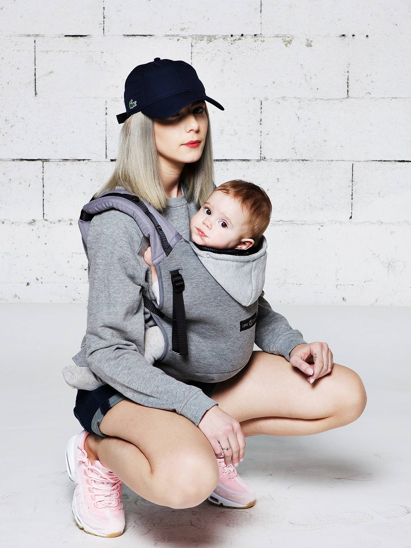 Hoodie Carrier By Je Porte Mon Bebe Grey Nursery Vertbaudet