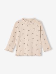 -Printed long-sleeved baby t-shirt
