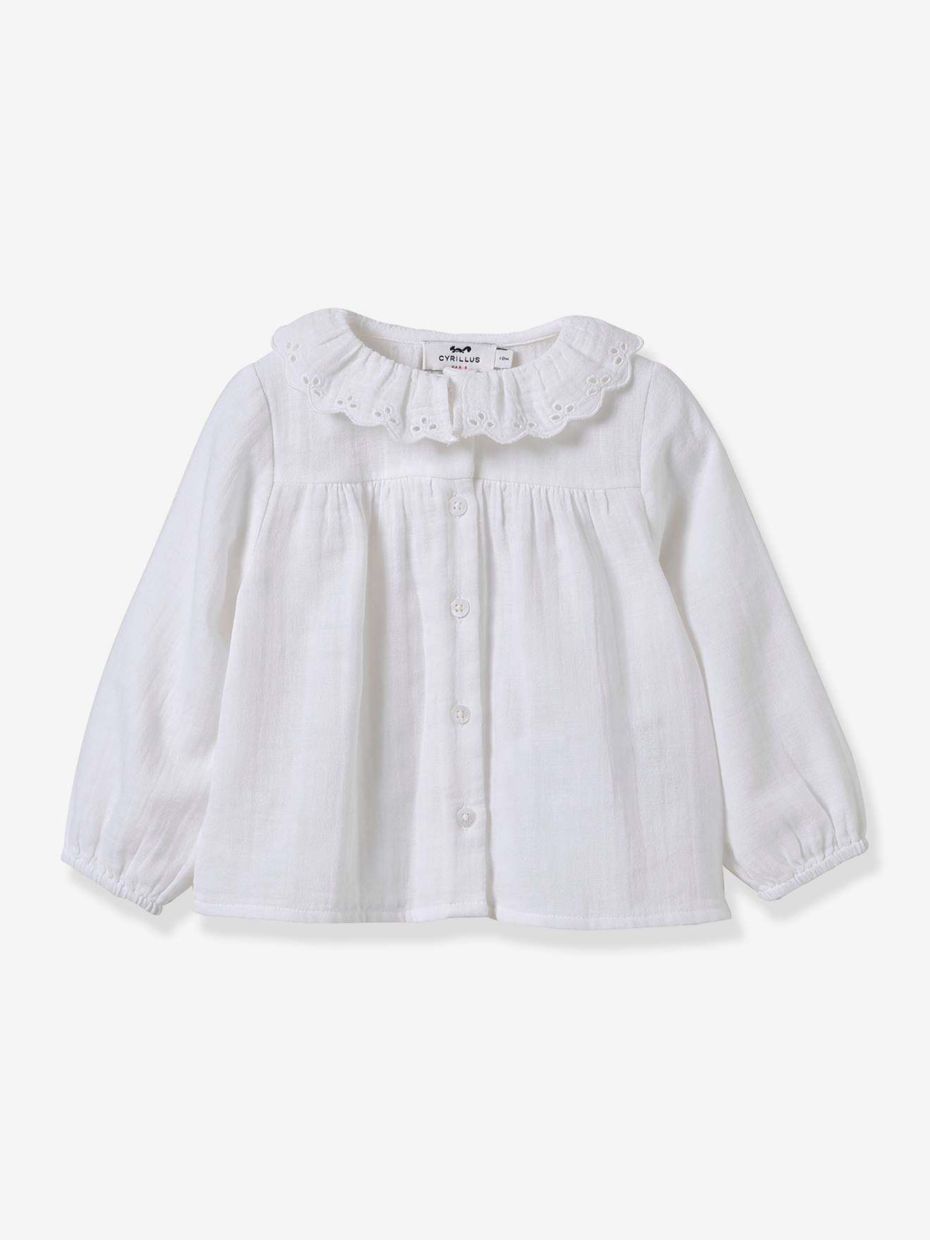 Blouse in Cotton Gauze for Babies