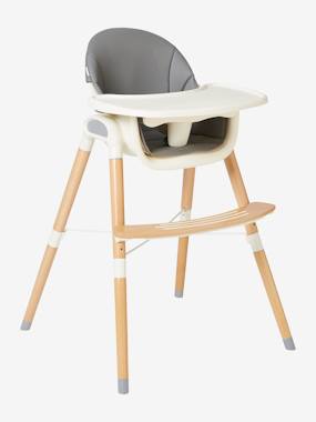 Progressive High Chair with 2 Heights High Low by Vertbaudet