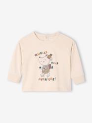 -Long-sleeved t-shirt with mouse print for babies