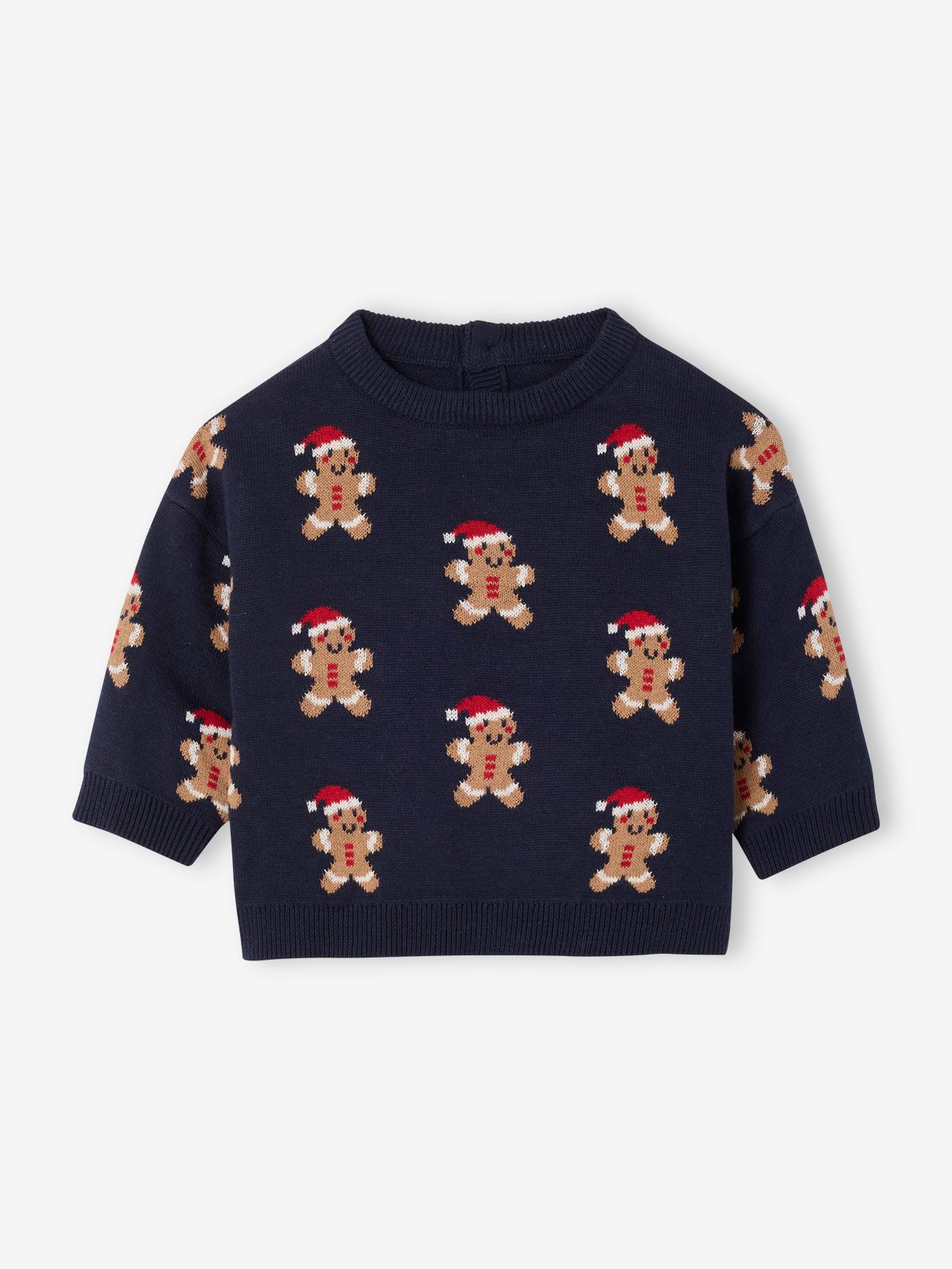 Boys' Christmas jacquard jumper