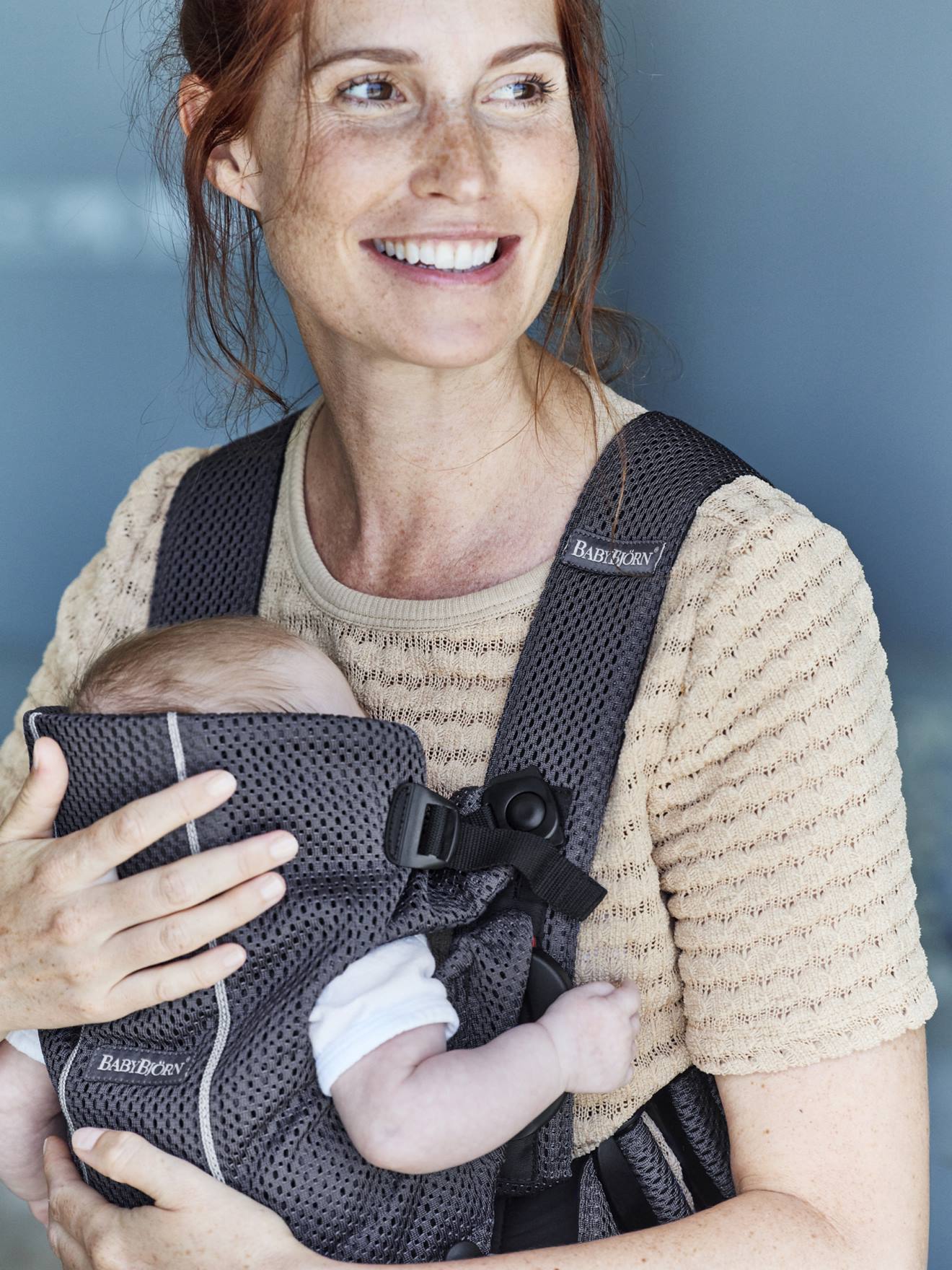 Baby Carrier Mini In 3d Mesh By Babybjorn Grey Nursery Vertbaudet