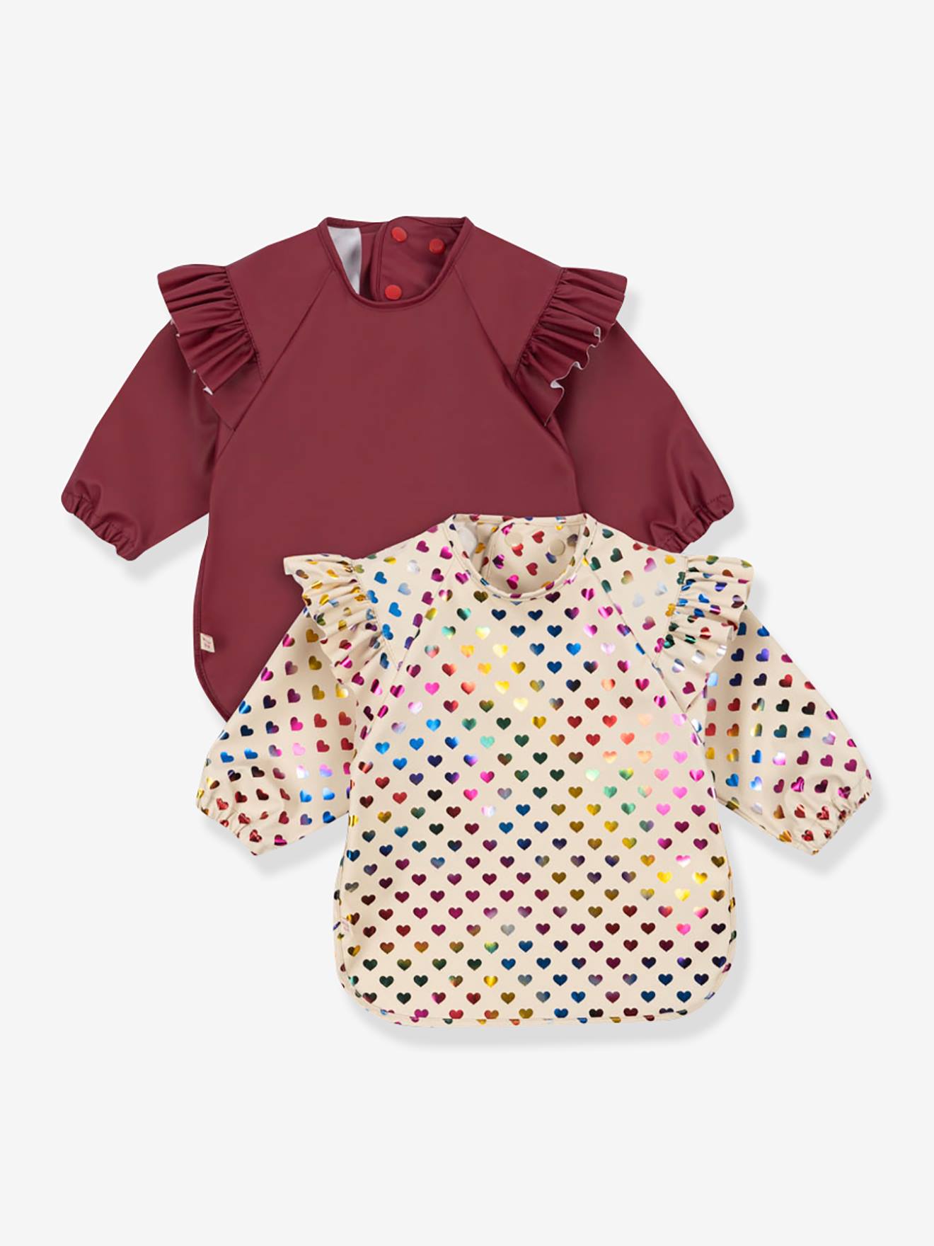 glitter bibs KONGES SLOJD rose