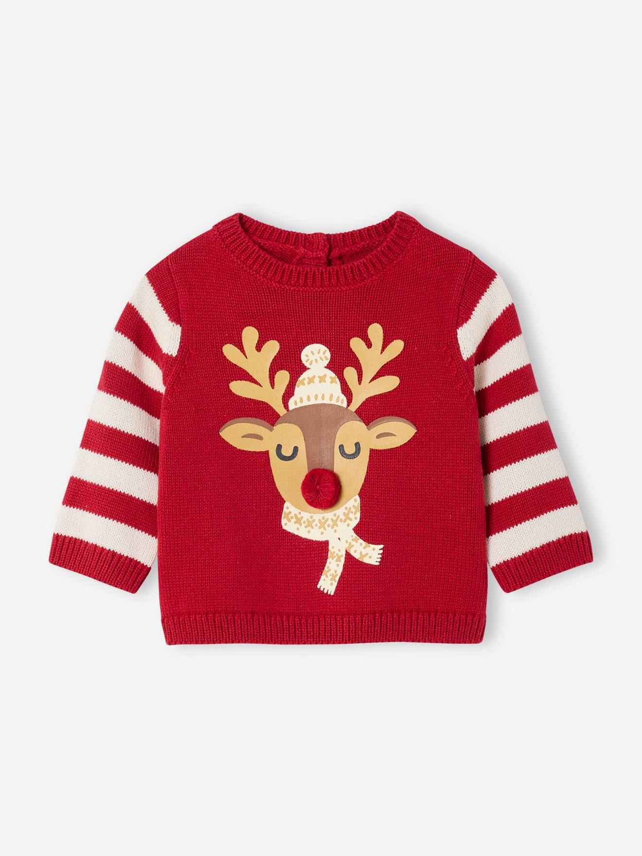 Christmas Reindeer Motif Jumper