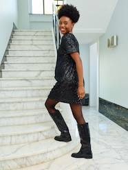 -Sequinned Dress for Maternity 
