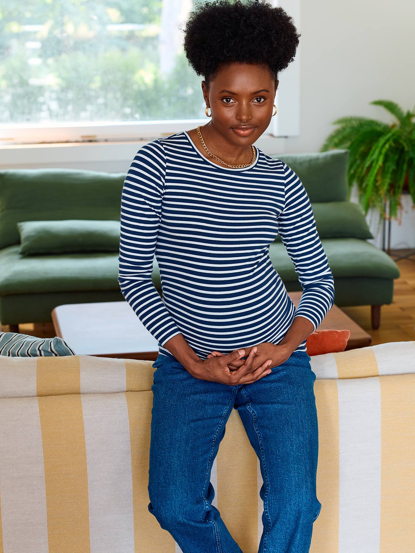 Long-Sleeved Maternity Top