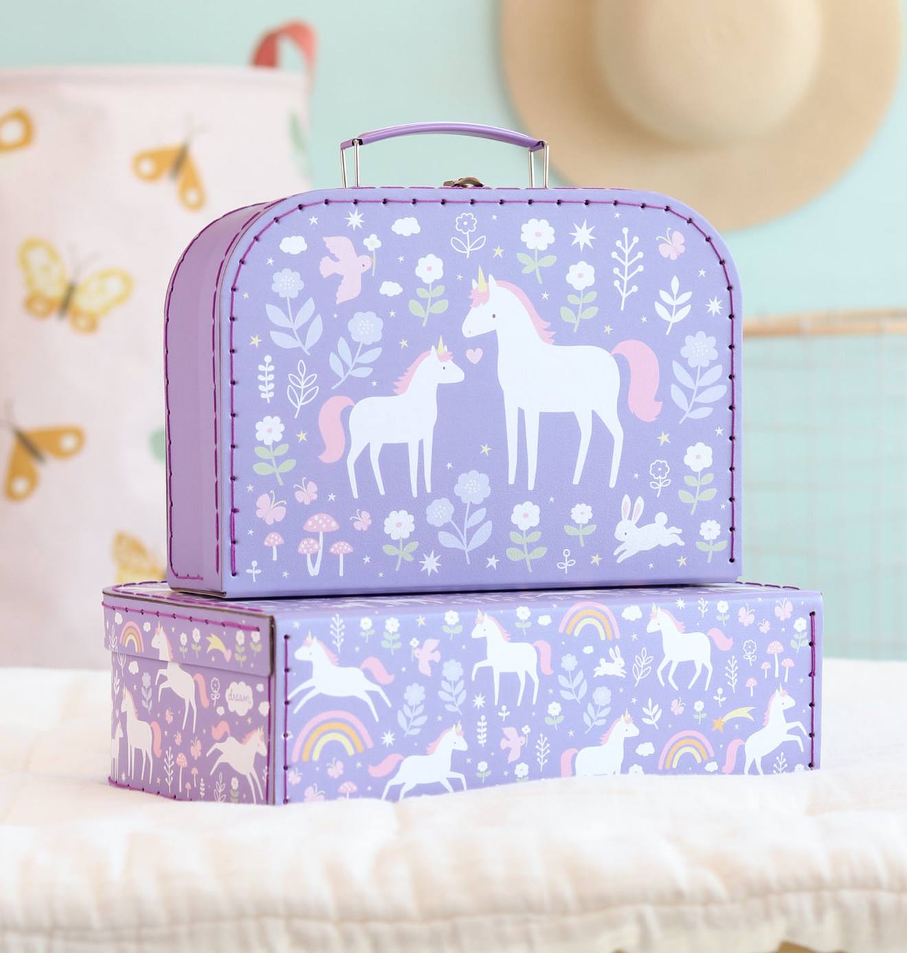 Unicorn Suitcases for Girls