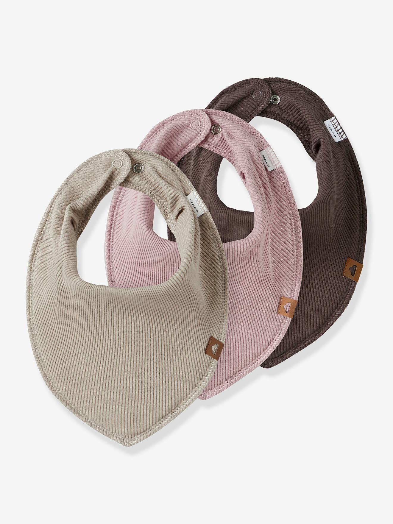 Set of 3 Scarf Bibs for Boys
