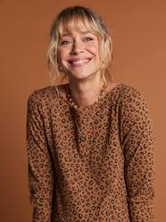 Leopard Print T-Shirt for Maternity, ENVIE DE FRAISE