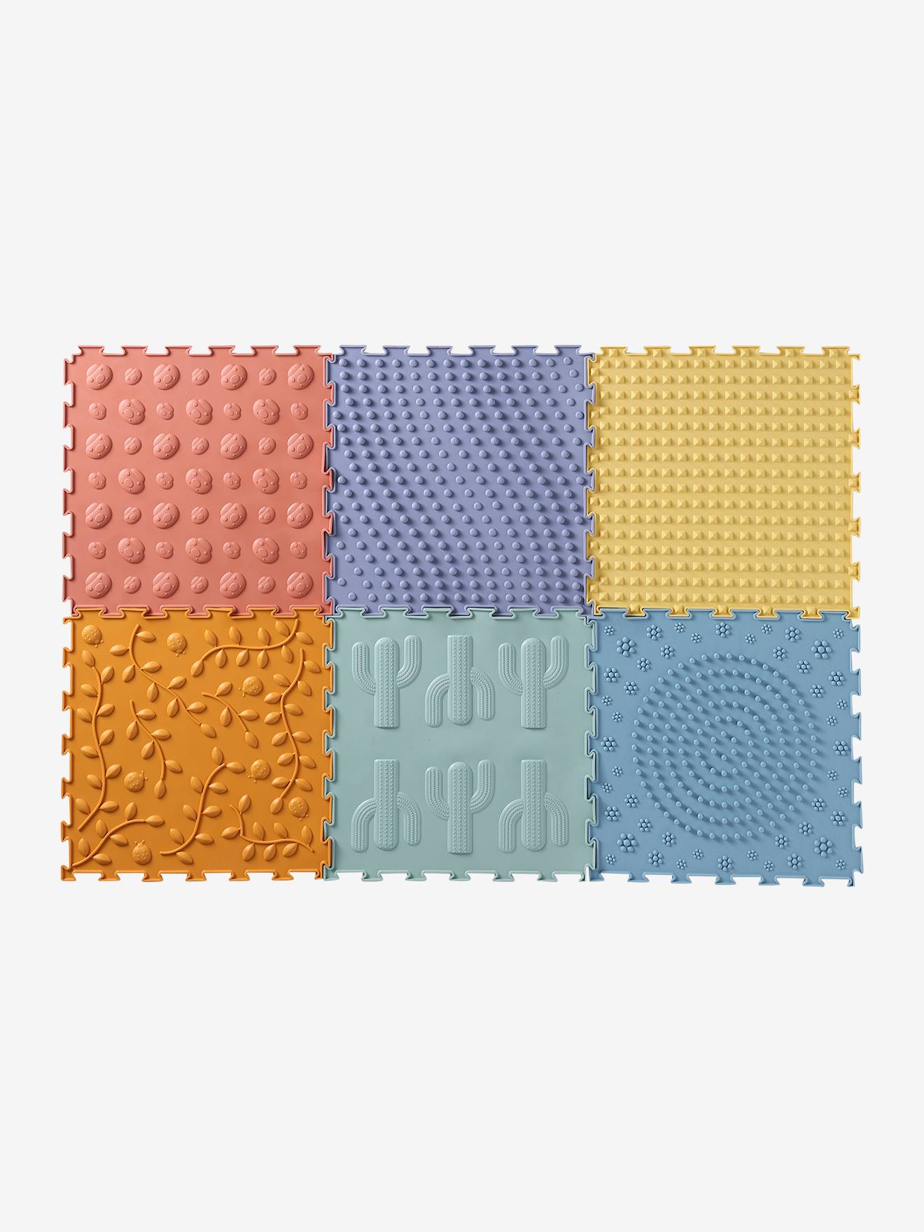 Silicone Sensory Floor Mattress Tiles multicoloured