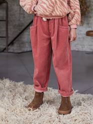 Loose-Fit Corduroy Trousers for Girls