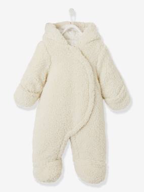 Click to view product details and reviews for Padded Pramsuit Plush Look For Babies Camel.