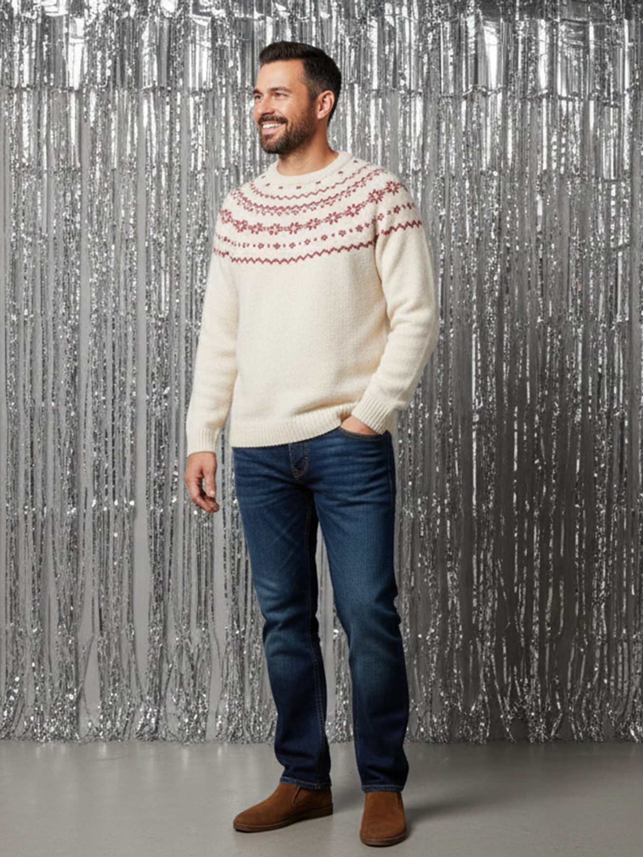 Christmas Jacquard Jumper for Men